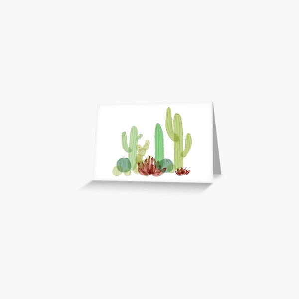 Cute Cacti Greeting Card