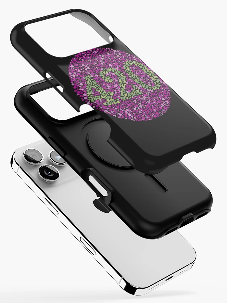 Thumbnail 2 of 4, iPhone Case, Color Blind Test 420 (Purple) [Roufxis-Rb] designed and sold by RoufXis.