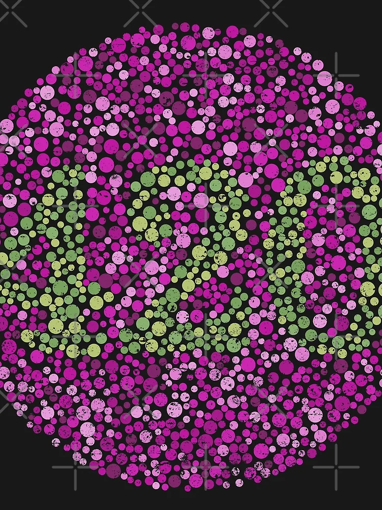 Thumbnail 3 of 3, Scarf, Color Blind Test 420 (Purple) [Roufxis-Rb] designed and sold by RoufXis.