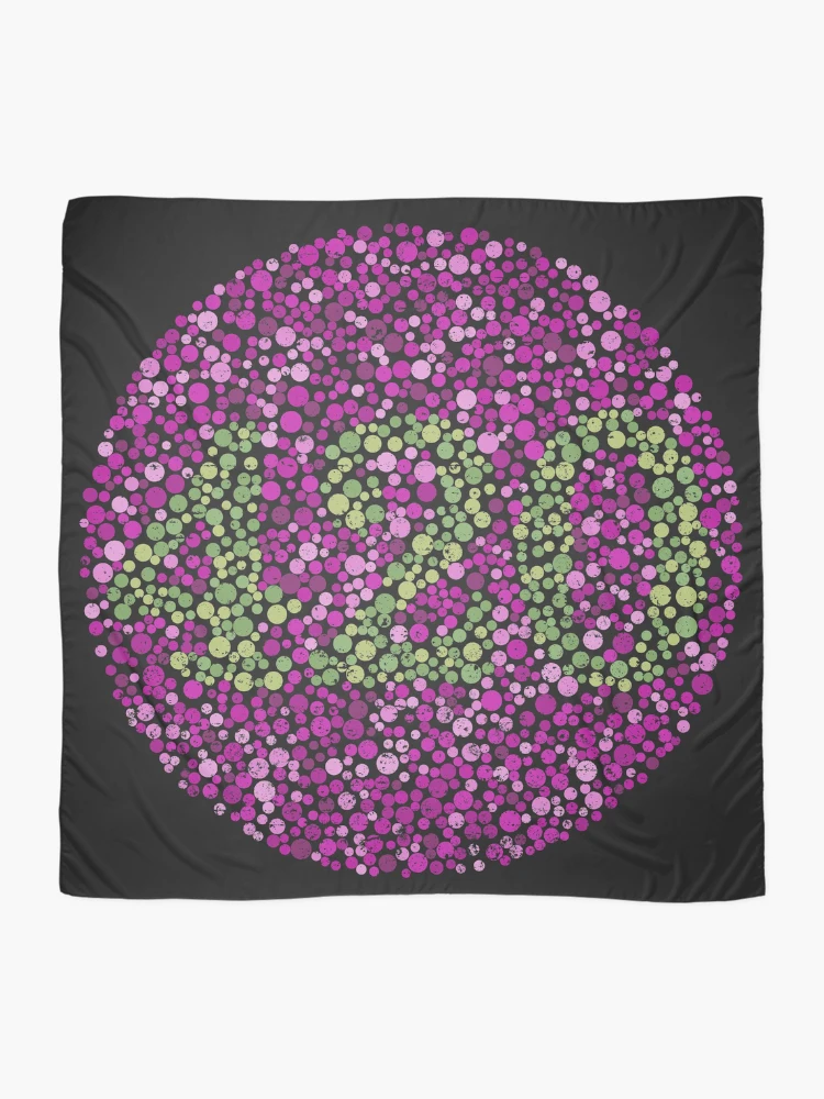 Thumbnail 2 of 3, Scarf, Color Blind Test 420 (Purple) [Roufxis-Rb] designed and sold by RoufXis.