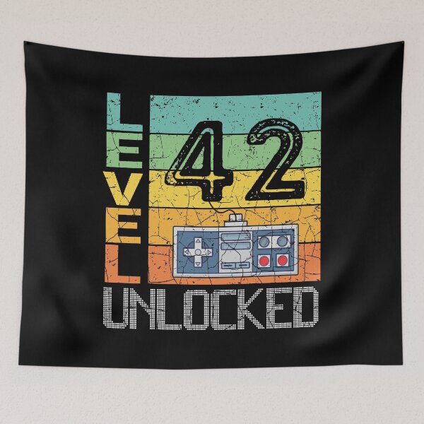 Item preview, Level 42 Unlocked Shirt - 42nd Birthday Gift  designed and sold by meedTee.