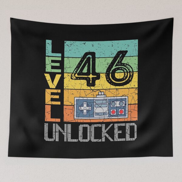 Item preview, Level 46 Unlocked Shirt - 46th Birthday Gift  designed and sold by meedTee.