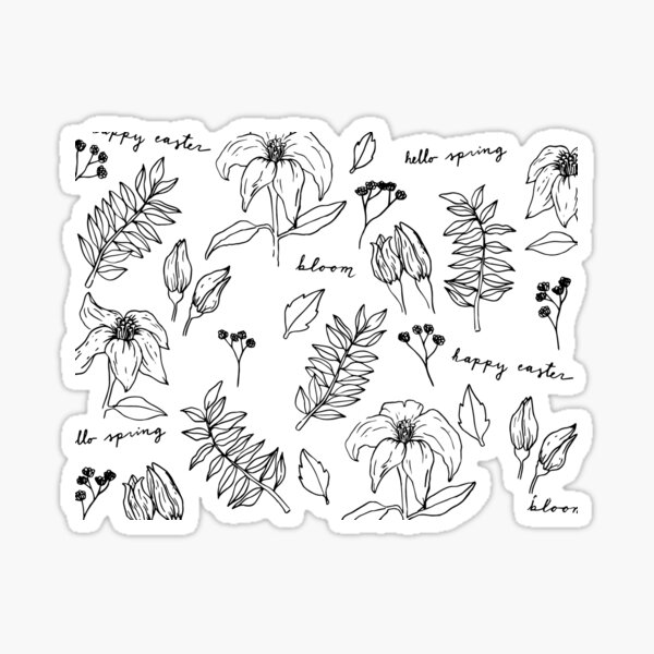 Easter Lily Celebration Sticker