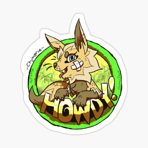 Cookie's Howdy Sticker Sticker