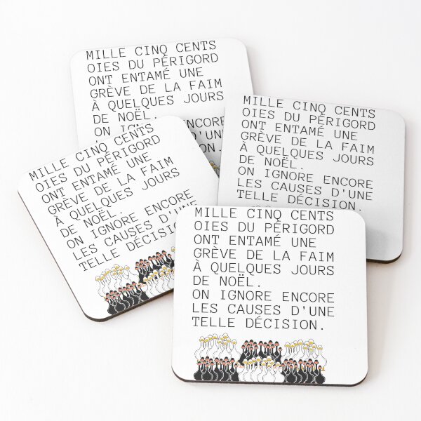 Item preview, One thousand five hundred Périgord geese went on hunger strike a few days before Christmas. The causes of such a decision are still unknown. Daniel Prévost designed and sold by ZAMSHOP972.