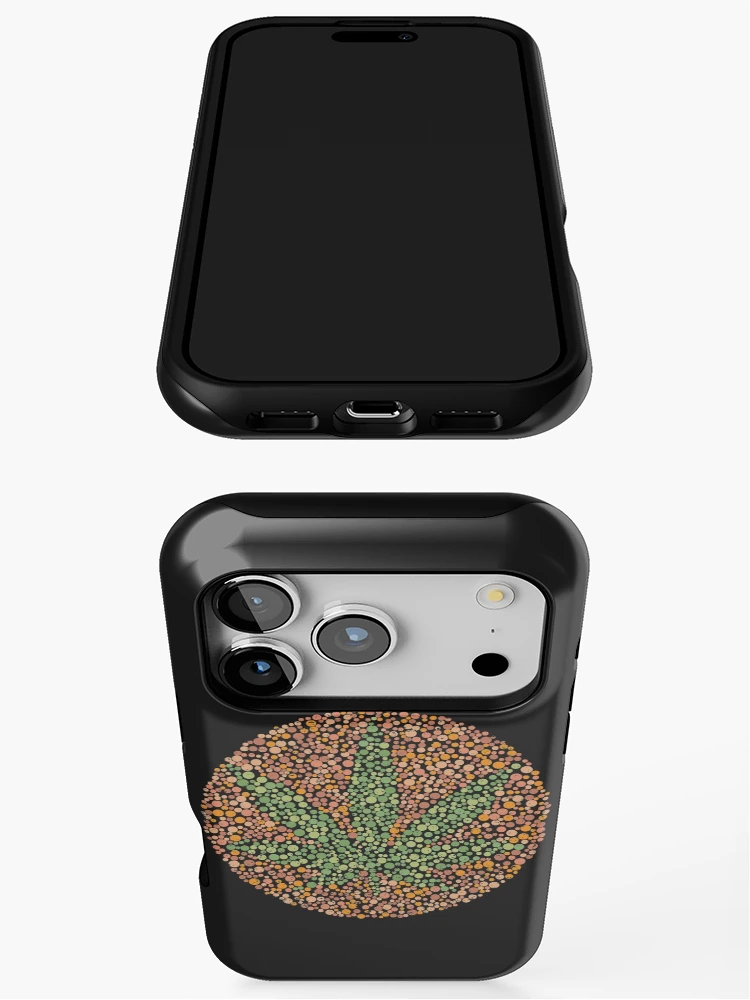 Thumbnail 3 of 4, iPhone Case, Color Blind Test Pot Leaf [Roufxis-Rb] designed and sold by RoufXis.