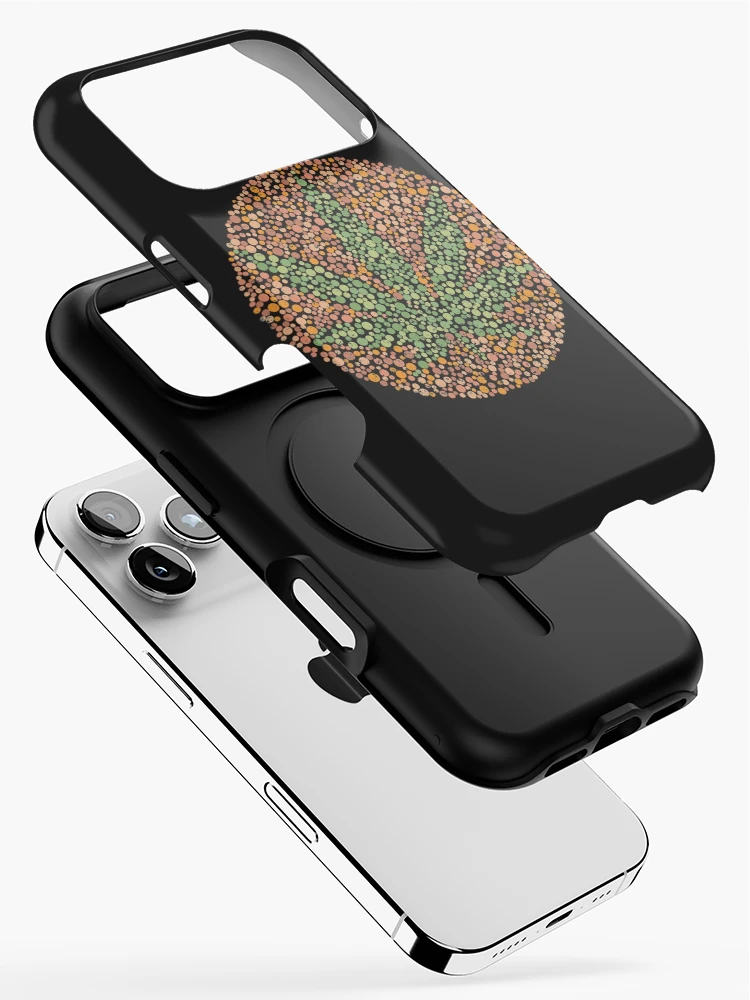 Thumbnail 2 of 4, iPhone Case, Color Blind Test Pot Leaf [Roufxis-Rb] designed and sold by RoufXis.