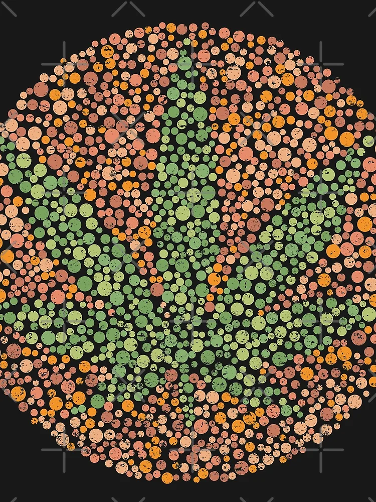 Thumbnail 3 of 3, Scarf, Color Blind Test Pot Leaf [Roufxis-Rb] designed and sold by RoufXis.