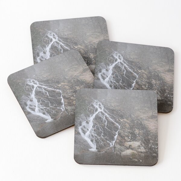Item preview, Snow falling beside the Allt Mor, Kinloch Rannoch designed and sold by ShinyPhoto.