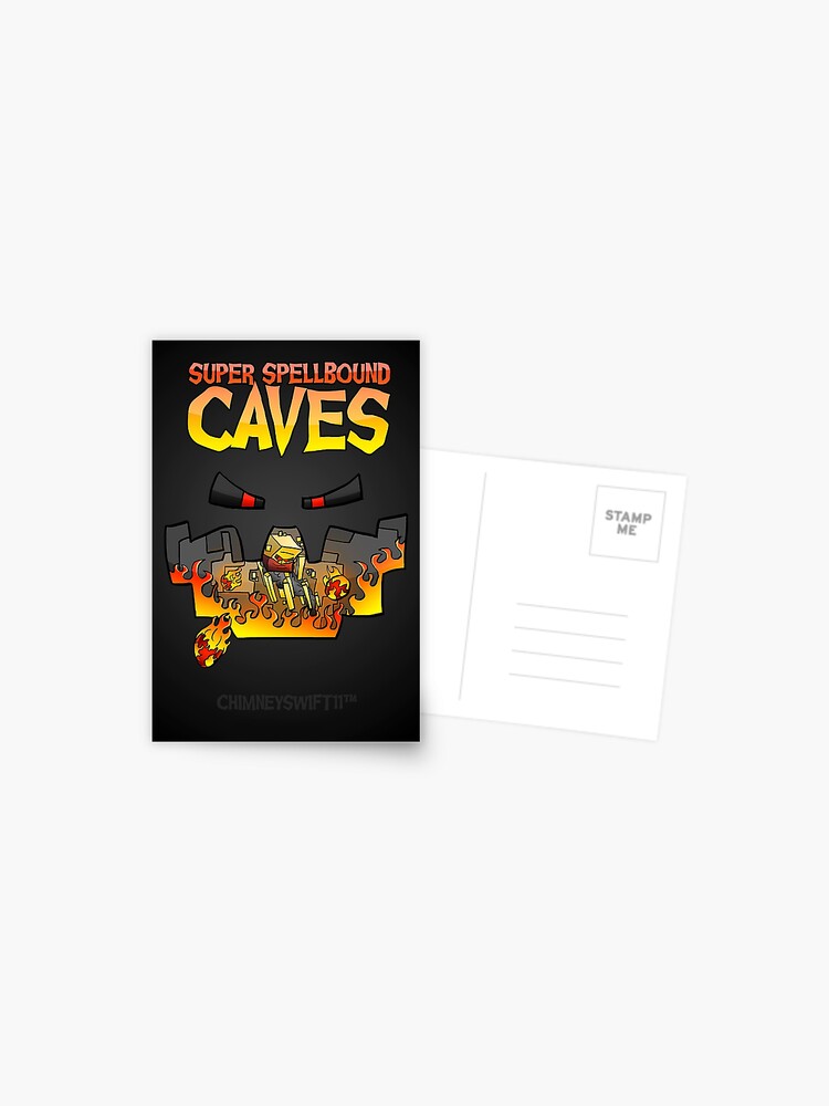Super Spellbound Caves Blaze Poster Postcard By Chimneyswift11 Redbubble - blaze card roblox