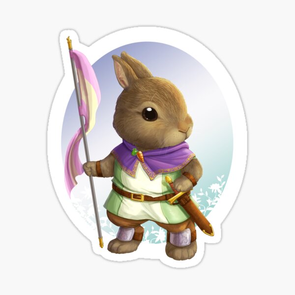 Adventure Bunny Sticker