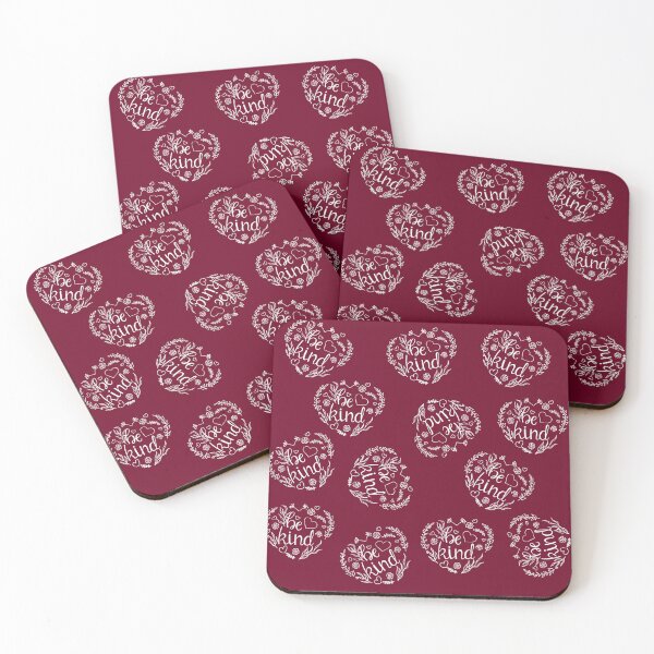 Item preview, Be kind white floral botanical sticker with hearts plants designed and sold by littlebluefawn.