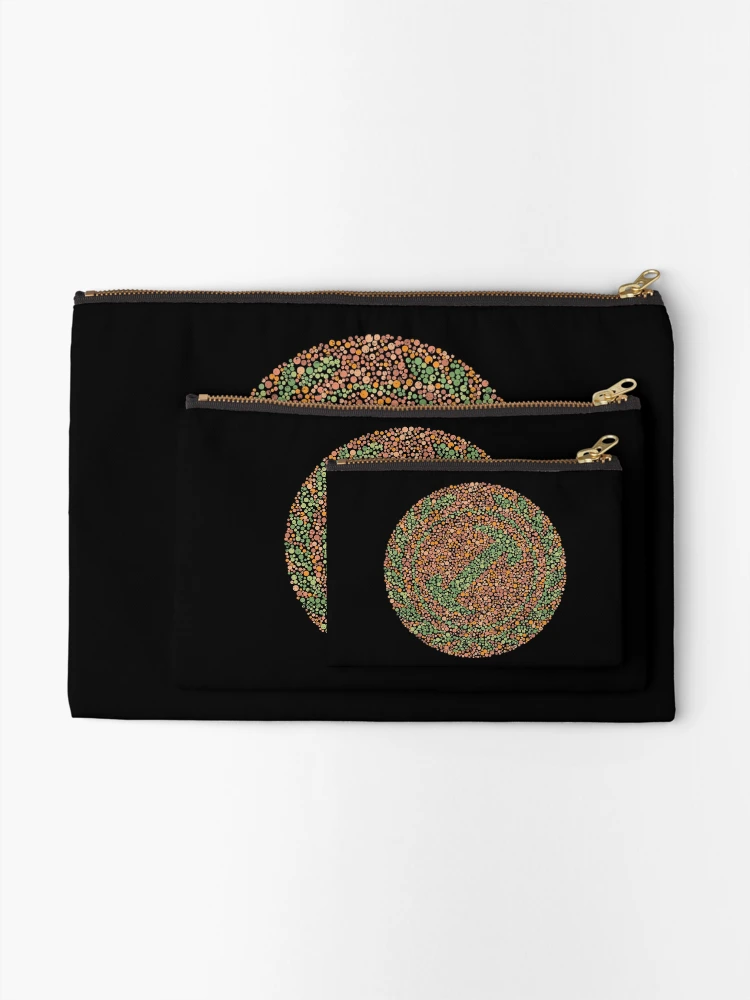Thumbnail 2 of 4, Zipper Pouch, Color Blind Test [StoneCutters] Alt [Roufxis-Rb] designed and sold by RoufXis.