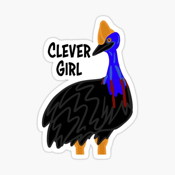 Item preview,  Clever Girl. Cassowary - Cartoon designed and sold by bellamousse design co.