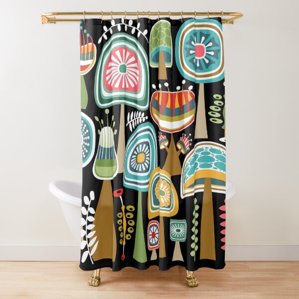 Item preview, Colorful Mid Century Modern Mushrooms // Large Scale designed and sold by Elsy's Art.