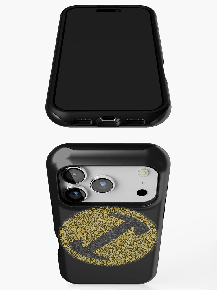 Thumbnail 3 of 4, iPhone Case, Color Blind Test [StoneCutters] Gold [Roufxis-Rb] designed and sold by RoufXis.