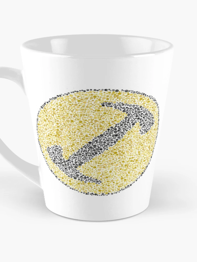 Thumbnail 3 of 4, Coffee Mug, Color Blind Test [StoneCutters] Gold [Roufxis-Rb] designed and sold by RoufXis.
