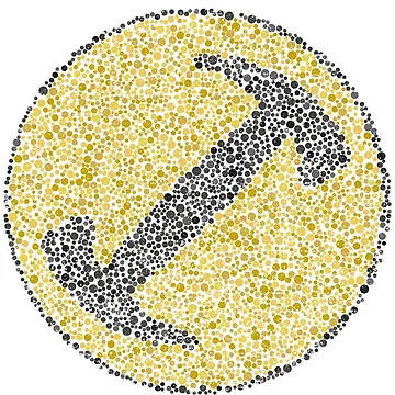 Artwork thumbnail, Color Blind Test [StoneCutters] Gold [Roufxis-Rb] by RoufXis