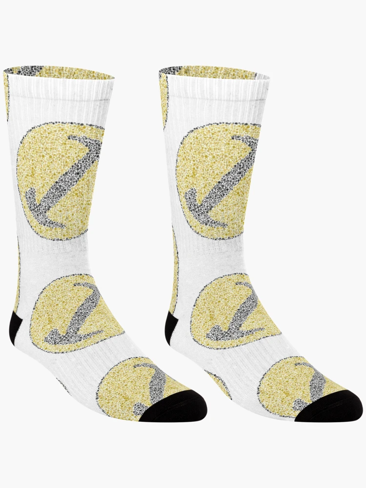 Thumbnail 3 of 5, Socks, Color Blind Test [StoneCutters] Gold [Roufxis-Rb] designed and sold by RoufXis.