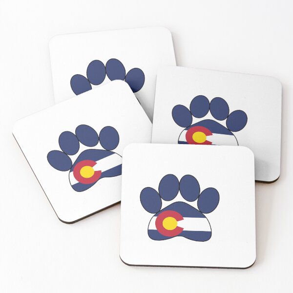 Item preview, Colorado Flag Paw Print designed and sold by bertiewoofster.
