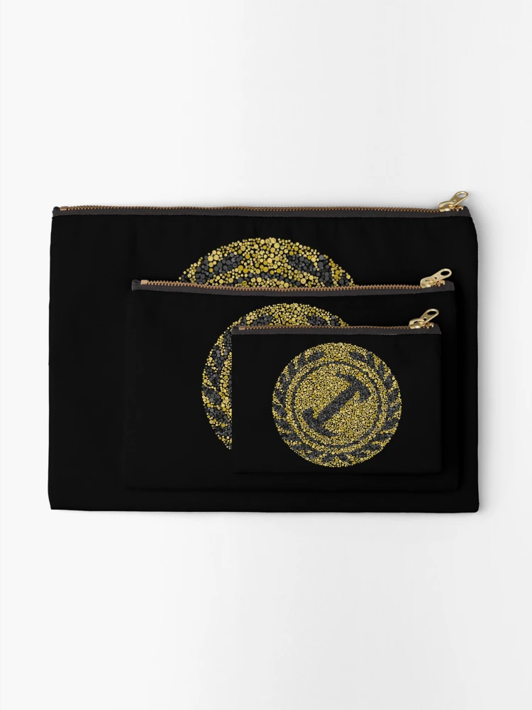 Thumbnail 2 of 4, Zipper Pouch, Color Blind Test [StoneCutters] Gold Alt [Roufxis-Rb] designed and sold by RoufXis.