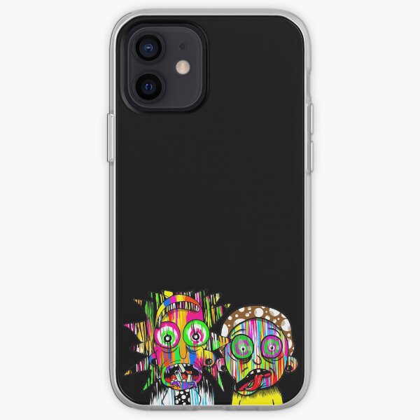 Rick and Morty paint splatter iPhone Soft Case