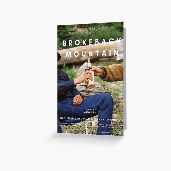BROKEBACK MOUNTAIN BOTTLE POSTER Greeting Card