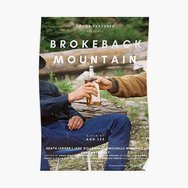 BROKEBACK MOUNTAIN BOTTLE POSTER Poster