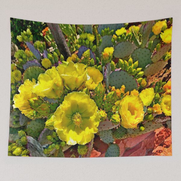 Item preview, Yellow cacti flowers by Iritof designed and sold by iritof.