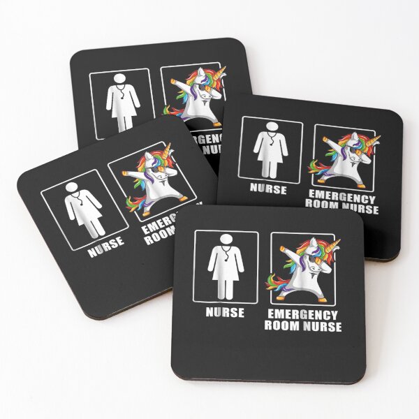 Item preview, Cool Emergency Room Nurse Unicorn Dabbing Funny Tshirt designed and sold by ShayDuffin.