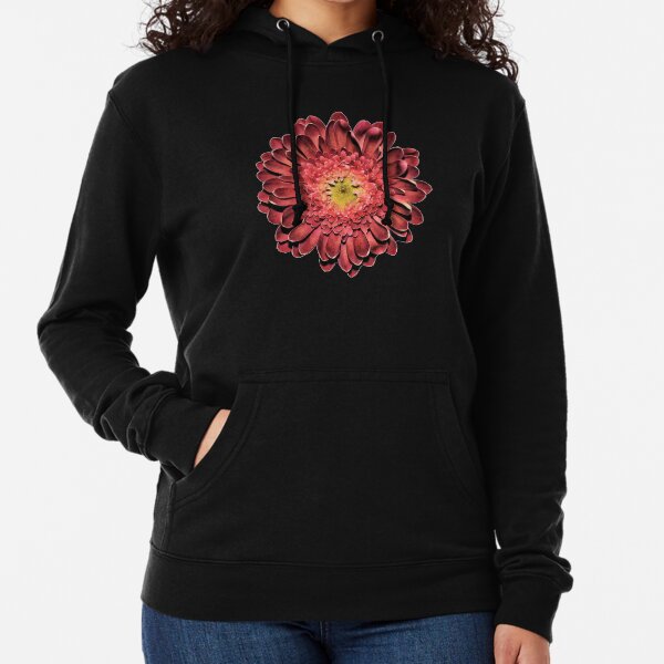 Red Gerbera Daisy Lightweight Hoodie