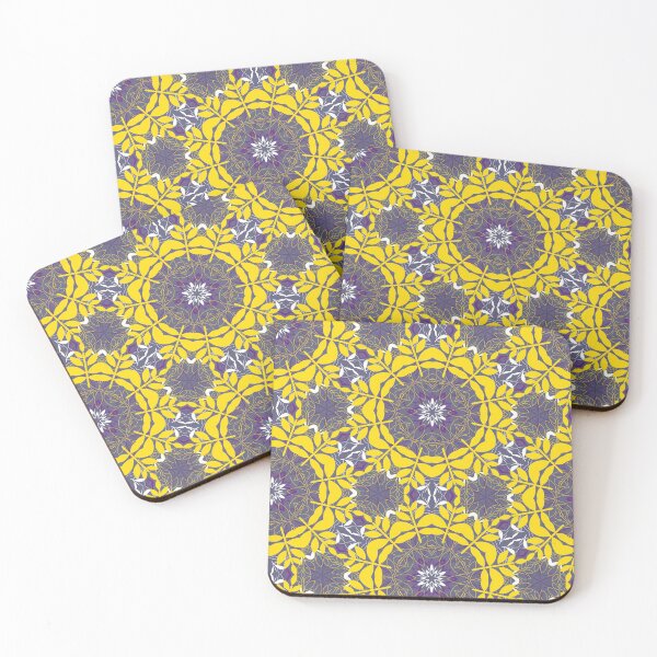 Item preview, Mandala ornament - yellow-violet designed and sold by kobyakov.