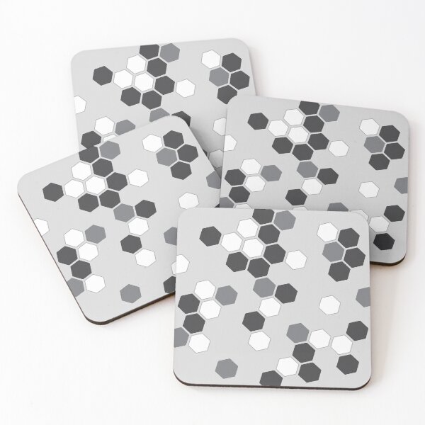 Item preview, Hexagons in Gray designed and sold by Amy VanMeter.
