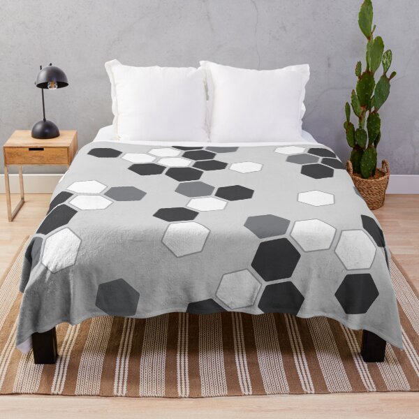 Item preview, Hexagons in Gray designed and sold by Amy VanMeter.