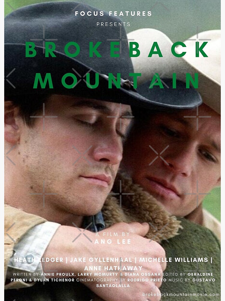 Brokeback Mountain Poster Art Board Print By Mikceys Redbubble