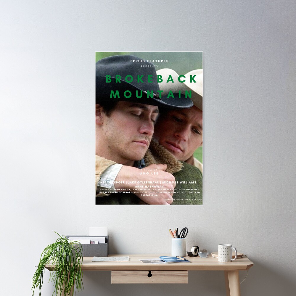 Brokeback Mountain Poster 30x45cm - Wandkunst Im Ungerahmten Stil Für Schlafzimmer