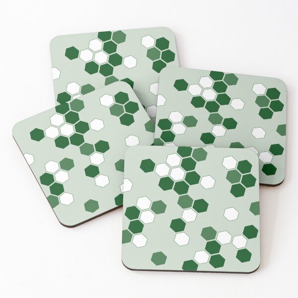 Item preview, Hexagons in Green designed and sold by Amy VanMeter.