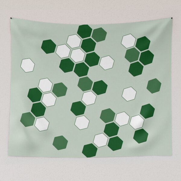Item preview, Hexagons in Green designed and sold by Amy VanMeter.