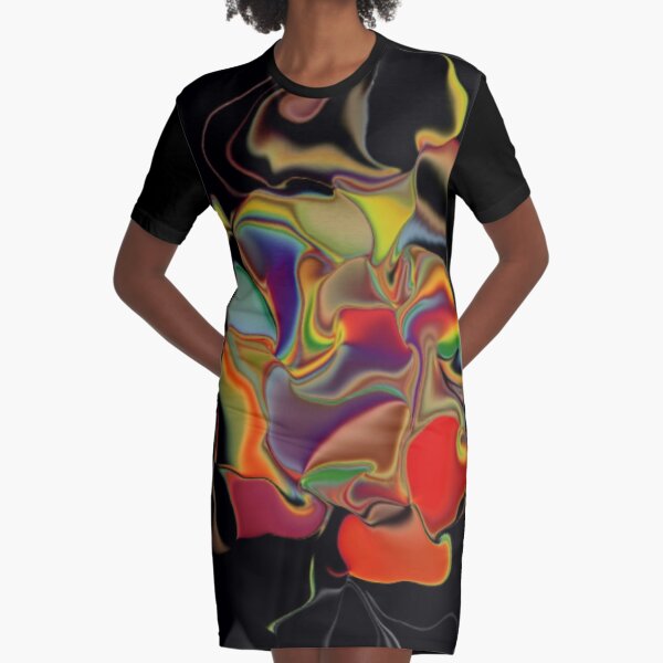 Random Thoughts Graphic T-Shirt Dress