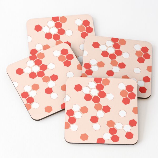 Item preview, Hexagons in Orange designed and sold by Amy VanMeter.
