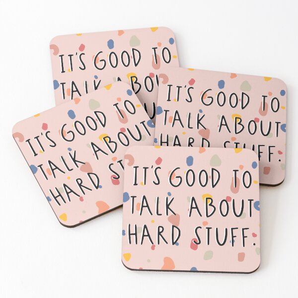 Item preview, It’s good to talk about hard stuff. designed and sold by katigoldstein.