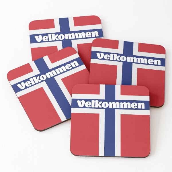 Item preview, Velkommen:  Norwegian for Welcome on the Flag of Norway designed and sold by Havocgirl.