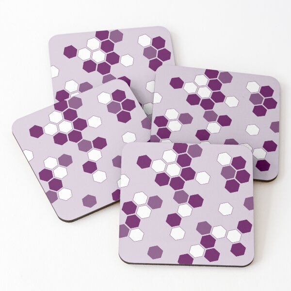 Item preview, Hexagons in Purple designed and sold by Amy VanMeter.