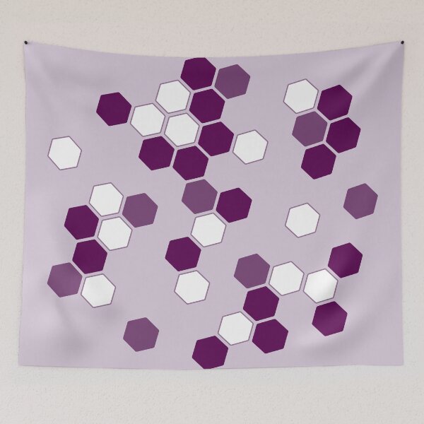 Item preview, Hexagons in Purple designed and sold by Amy VanMeter.