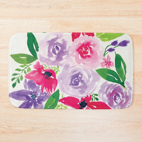 Item preview, Pink and purple flower watercolor designed and sold by AnissaF.