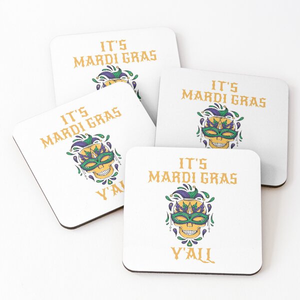 Item preview, It's Mardi Gras Y'all - Skull design designed and sold by RedmonsDesigns.