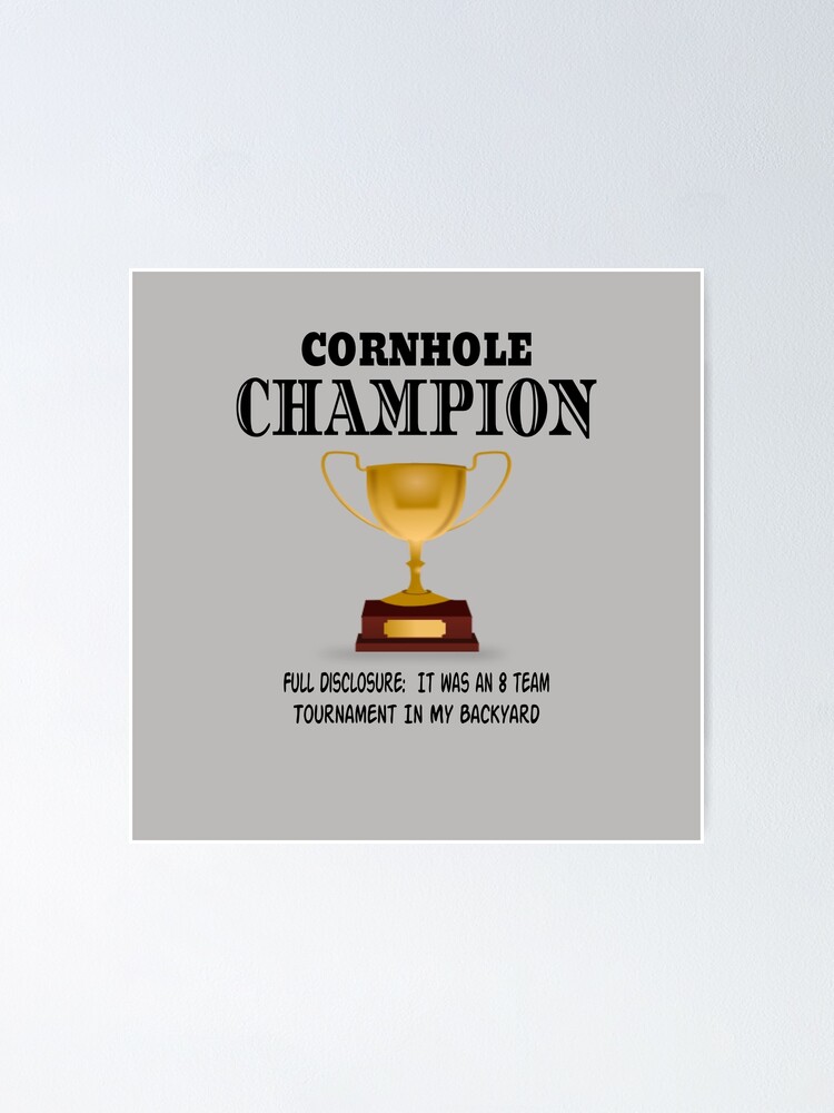 Custom Cornhole Trophy / Cornhole Tournament Award 