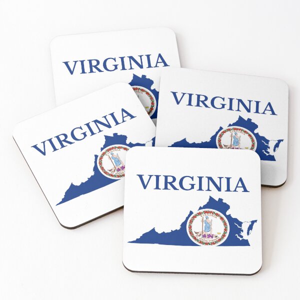 Item preview, Virginia  Flag Map designed and sold by marosharaf.