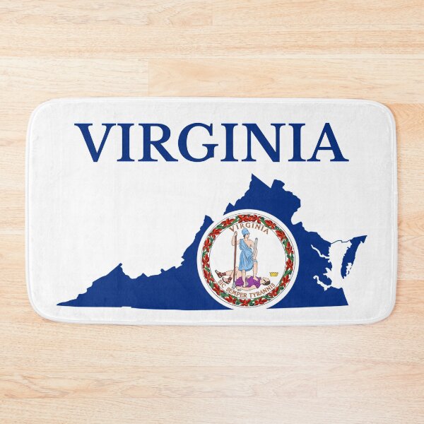 Item preview, Virginia  Flag Map designed and sold by marosharaf.