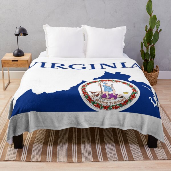 Item preview, Virginia Flag Map designed and sold by marosharaf.